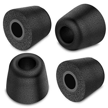 [6 Pairs] Earphone Tips New bee 12pcs Replacement Earbud Tips | Blocking Out Ambient Noise Memory Foam Earbuds Inner 4.9mm for in-Ear Headphones with 5mm-7mm Tips (Black, S/M/L)