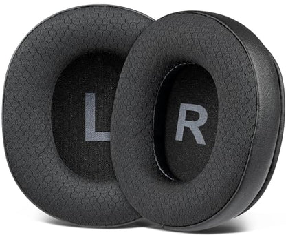 SOULWIT Earpads Replacement for OneOdio A70/A71 Over-Ear Headphones, Ear Pads Cushions with Durable Mesh Fabric, Noise Isolation Foam - A70 MF Black