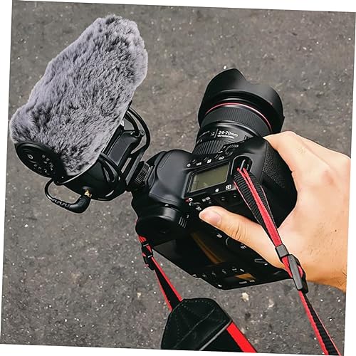 Kisangel Microphone Windscreen Furry Microphone Cover for Cameras Windproof Foam Covers for