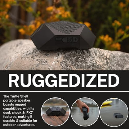 Outdoor Tech Turtle Shell 4.0 Portable Rugged Wireless Bluetooth Speaker with 360 Degree Sound Hi-Fi Audio IPX7-Rated Waterproof Dustproof and Shockproof - style: Turtle Shell 4.0