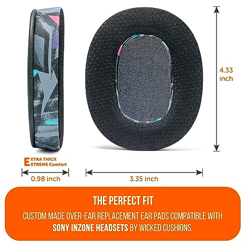WC Freeze Inzone - Cooling Gel Earpads for Sony Inzone H9 & H7 - color: 90s Black