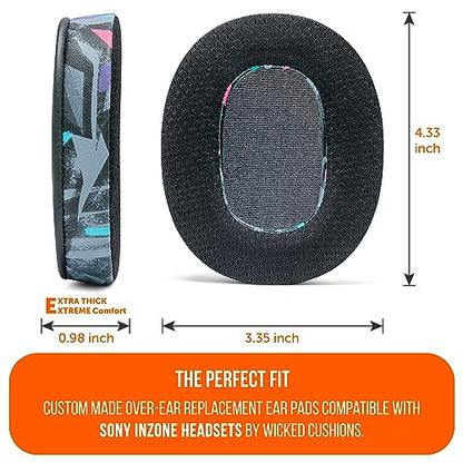 WC Freeze Inzone - Cooling Gel Earpads for Sony Inzone H9 & H7 - color: 90s Black