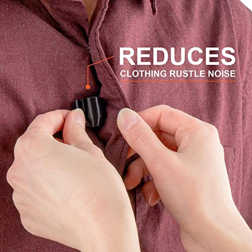 Isolate IT Lavalier Microphone Isolation Shield System with Sorbothane (Compatible With Sennheiser ME2, Black/Black) - color: Black/Black, size: Sennheiser ME2