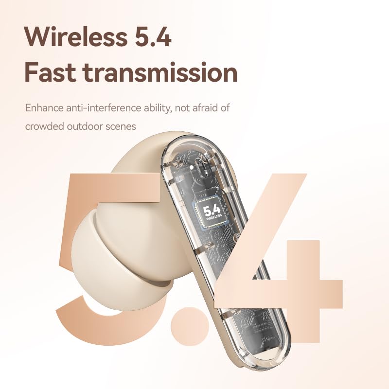 Wireless Earbuds, Bluetooth 5.4 Headphones Stereo Bass with Noise Cancelling Mic, Playtime in Ear Ear Buds with LED Power Display Charging Case, IPX7 Waterproof , for Sports Work Gaming (white) - color: White