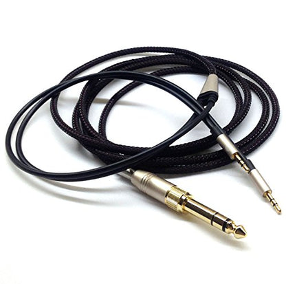 Replacement Cable Compatible with Hifiman HE400S, HE-400I, HE-400i（Dual 2.5mm Port）, HE560, HE-350, HE1000, HE1000 V2 Headphone 3.5mm / 6.35mm to Dual 2.5mm Jack Male Cord 3meter/9ft - size: with Dual 2.5mm male