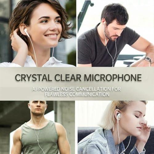 2 Pack USB C Headphones, Wired Earbuds for iPhone 17 16 15 Pro Max, 16e, 16 Plus & 15 Plus, USBC Ear Buds in-Ear Earphones with Microphone & Volume Control, Clear Stereo Sound & Noise Isolation
