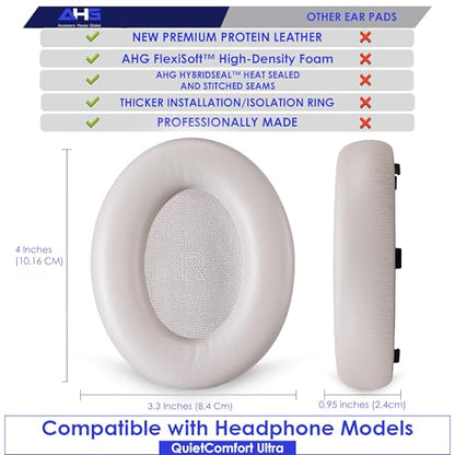 AHG Accessory House Global QC Ultra Replacement Ear pad and Headband Pad Kit Cushion Compatible with Bose QuietComfort Ultra Wireless Headphones (Sandstone). Easy DIY Installation + Great Comfort