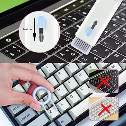 7-in-1 Electronic Cleaner Kit,Keyboard Cleaner,Laptop Cleaner Kit for Monitor, Cell Phone, Headset, Lego, Laptop Camera Lens(Blue) - color: Blue