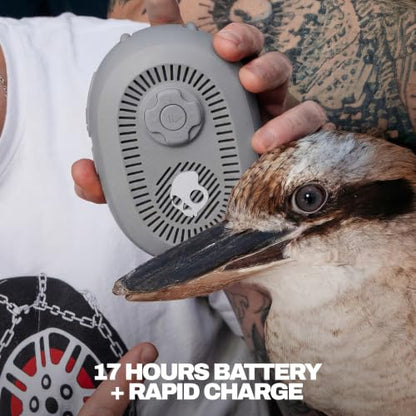 Skullcandy Session 540 Portable Lightweight Bluetooth Speaker - Cement | Waterproof, Dustproof, 17 Hours of Playtime, Built for Home, Outdoors, Party, Travel, Big Sound, iPhone Android Compatible - color: Cement