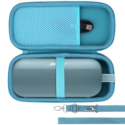 Lebakort Hard Case Compatible with Bose SoundLink Flex 2nd Gen/Bose SoundLink Flex Portable Speaker, Stone Blue Case - color: Stone Blue Case