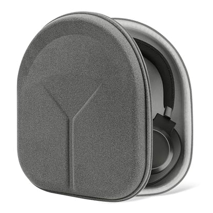 Geekria Shield Headphones Case for Foldable Over-Ear Headphones, Hard Shell Travel Carrying Bag, Compatible with Soundcore, JBL Tour ONE M3, Sony WH-1000XM5, B&O Beoplay H9 (Microfiber Grey)