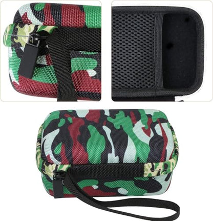 for JBL Go 5/4/3 Ultra Portable Speaker Hard Travel Case, Squad Camouflage | Protective Storage Bag with Mesh Pocket & Hand Strap, Shockproof EVA Carrying Box, Soft Lining - color: Squad Camouflage Case