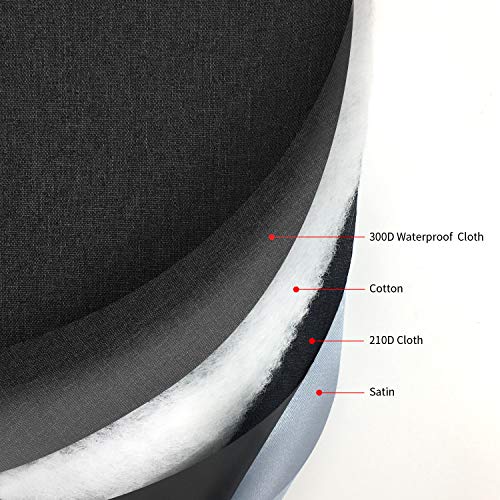 Stand Mixer Dust Cover with 3 Pockets Compatible with KitchenAid Tilt Head, Easy Cleaning,Can Ironable (Dark Gray, Fits for 4.5-Quart and All 5-Quart)