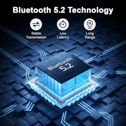 Bluetooth Transmitter for TV, HDMI/AUX/RCA/Optical Inputs/Outputs | Wireless Audio Adapter with aptX LL, Screen Display, Dual Link for TV, PC, Bluetooth Speakers, Headphones with Remote Control