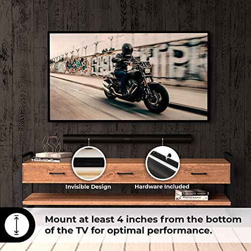 HumanCentric Wall Mount for Sonos Arc & Arc Ultra Sound Bar - Black | Mount Under TV, Floating Style, Hidden Design, Hardware Included. Fits Sonos Arc & Arc Ultra Only.