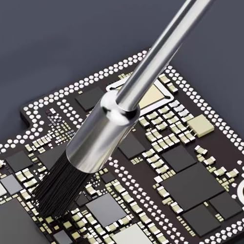 Phone Charger Cleaner Small Cleaning Repair Tool | 10-Piece Mobile Phone PC Clean Brush for Speaker Keyboard Headphone Laptop Tablet Earbud Motherboard PCB USB Port - color: 3.0mm handle