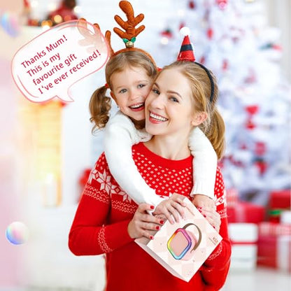 Kinglucky Mini Karaoke Machine for Kids, Top Birthday Gift Pick for Girls Ages 3-12 Years Old, Kids' Personal Video Players Accessories with 2 Mics Singing Present Toy Blue - color: Blue