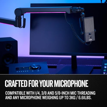 RIG MA-1 Low Profile USB Microphone Arm With RGB Underlighting