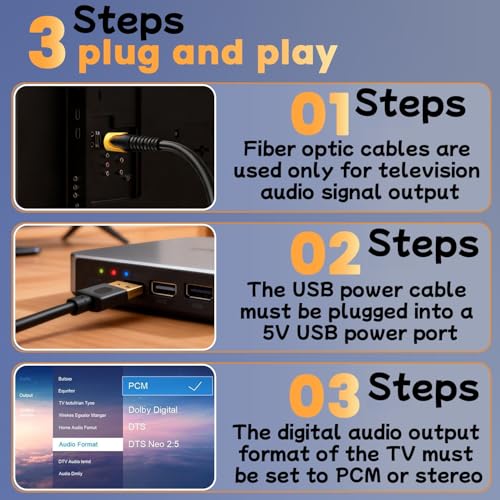 192KHz DAC Optical to 6.35mm Female TRS Converter,Optical Audio Cable to 1/4" Cable Adapter,Digital to Analog Audio Converter for HDTV DVD Set-top Boxes(O-ptical to 1/4") Aux Cable - 3.3FT - size: 3.3FT