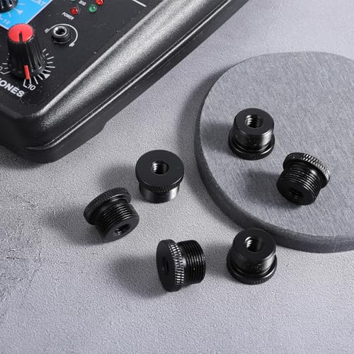 6 Pcs Mic Stand Adapter, 1/4 Female to 5/8 Male Screw Adapter | Microphone Stands AdaptersThread Tripod Screw Adapters for Microphone Stand Mount to Camera Tripod