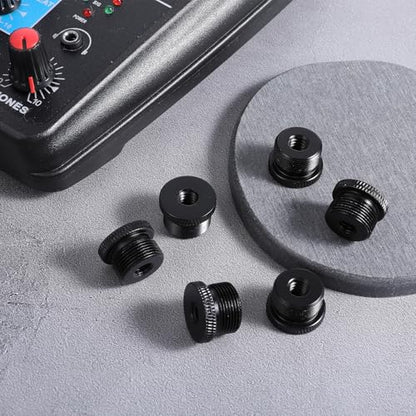 6 Pcs Mic Stand Adapter, 1/4 Female to 5/8 Male Screw Adapter | Microphone Stands AdaptersThread Tripod Screw Adapters for Microphone Stand Mount to Camera Tripod