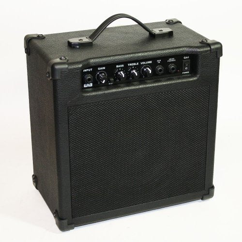 EMB 8" Pro Portable Guitar Amplifier Speaker with Built in 300W Amplifier with Gain, Bass, Tremble and Volume knobs 1/4" inputs for Aux, Input and Headphones