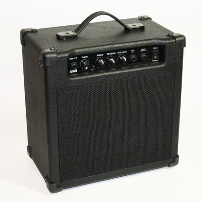 EMB 8" Pro Portable Guitar Amplifier Speaker with Built in 300W Amplifier with Gain, Bass, Tremble and Volume knobs 1/4" inputs for Aux, Input and Headphones