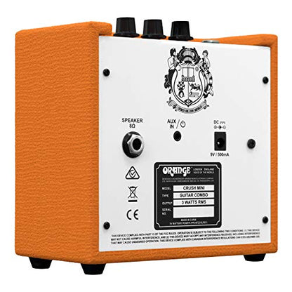 Orange Crush Mini Guitar Amplifier Combo 3 Watts - color: Orange