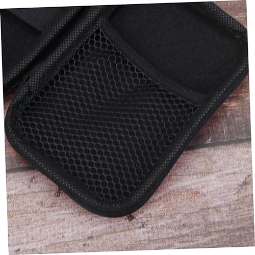 Tofficu 2pcs Eva Storage Box for Headphones Earphones Mini Camera Data Cable Key Coin Compact Travel Case - color: Black