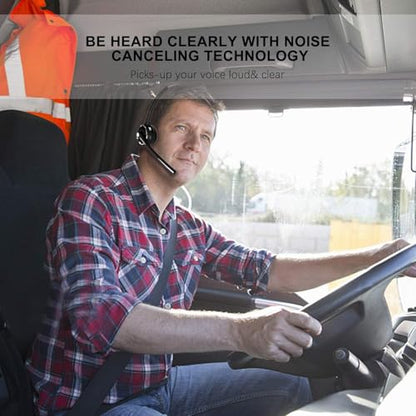 Trucker Bluetooth Headset with Noise Cancelling Mic