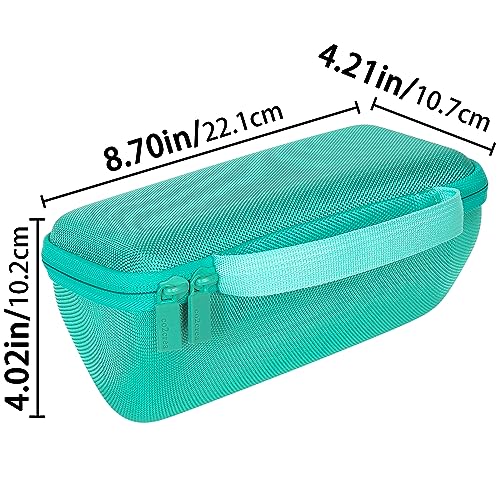 co2CREA Hard Case for BolaButty X-GO C27C Bluetooth Speaker Speaker,Teal | Travel Protective Storage Bag with Mesh Pocket & Handle, Shockproof EVA Shell and Soft Lining - color: Teal