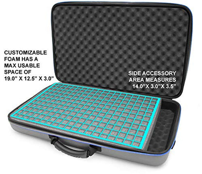 CASEMATIX Audio Mixer Bag Case Fits 19" x 12.5" x 3" Controller Interfaces, Microphones, XLR Cables For Behringer, Yamaha, Mackie Mix, Soundcraft, Allen & Health, Presonus and More