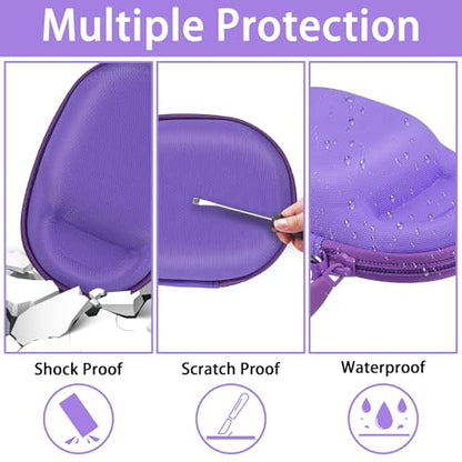 Aenllosi Hard Case for JBL Clip 5 Speaker, Purple | EVA case construction, Water-resistant design, Dust-resistant design, Protective case only - color: Purple