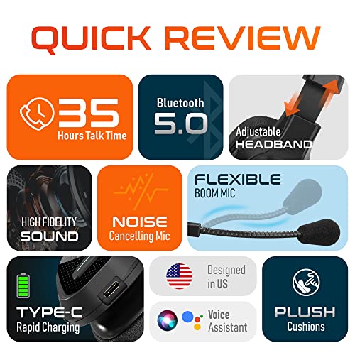 Delton 20X Bluetooth Computer Headset with Noise Cancelling Mic for Work | Wireless Headset with 1080p HD USB Web Camera, , Compatible with Zoom/Skype/Teams/Webex. - size: Headset with Webcam
