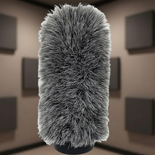 Microphone Deadcat Windscreen Compatible with NTG3 MKH416 ME66 670 1pc Artificial Furry Wind Cover Outdoor Audio Noise Reduction Muff - color: Black