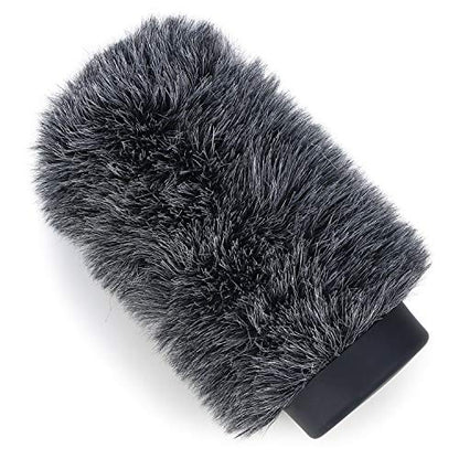 YOUSHARES Deadcat Windscreen for Rode NTG1, NTG2, Audio-Technica AT897 Shotgun Microphones, Wind Muff Up to 5.5" Long - color: 04_Gray