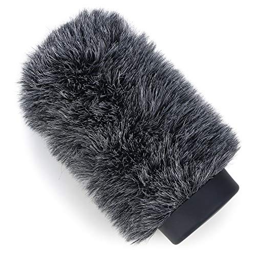 YOUSHARES Deadcat Windscreen for Rode NTG1, NTG2, Audio-Technica AT897 Shotgun Microphones, Wind Muff Up to 5.5" Long - color: 04_Gray