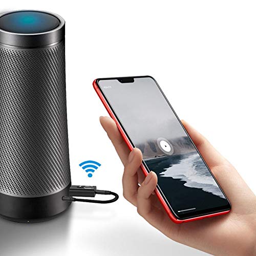 Bluetooth 5.0 Transmitter/Receiver Adapter 2 in 1 Powerful Function Bluetooth 5.0 Transmitter Receiver Independent Circuit Audio Adapter with 3.5mm Assist Cable