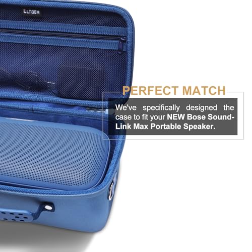 Case for Bose SoundLink Max Bluetooth Speakers Blue | Hard Carrying Travel Case for Bose SoundLink Max Bluetooth Speakers - color: Blue