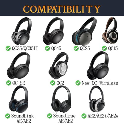 SoloWIT Earpads for Bose Headphones - Coffee&White - color: Coffee&White