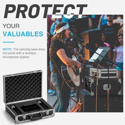 Phenyx Pro Medium Carrying Case with Customizable Pre-Diced Foam | Aluminum Alloy Frame, Protective Gear Storage, Wireless Mic Systems, Camera Gear Transport - size: Medium (17.1×12.6×4.1 Inch)