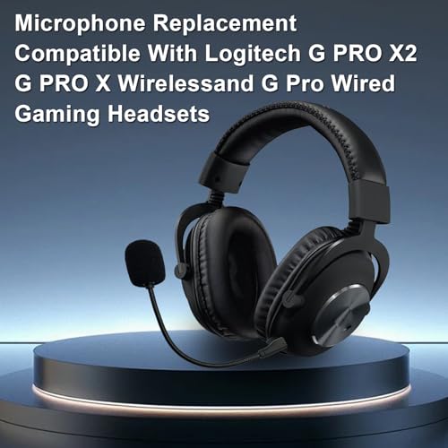 Replacement Game Microphone Compatible with Logitech G PRO X2,G PRO X Wireless and G Pro Wired Gaming Headsets Detachable Noise Cancelling Crystal-Clear Mic for PS4, PS5