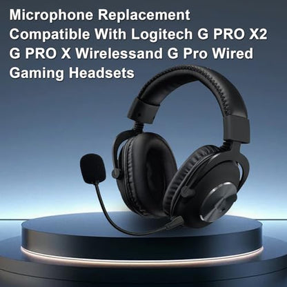 Replacement Game Microphone Compatible with Logitech G PRO X2,G PRO X Wireless and G Pro Wired Gaming Headsets Detachable Noise Cancelling Crystal-Clear Mic for PS4, PS5