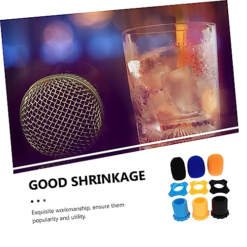 LIOOBO Thick Foam Microphone Protective Cover Anti-Slip Windshield Shield for Wireless Mics 1-Pack for Vocal Recording and Streaming