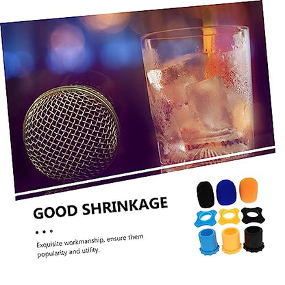 LIOOBO Thick Foam Microphone Protective Cover Anti-Slip Windshield Shield for Wireless Mics 1-Pack for Vocal Recording and Streaming