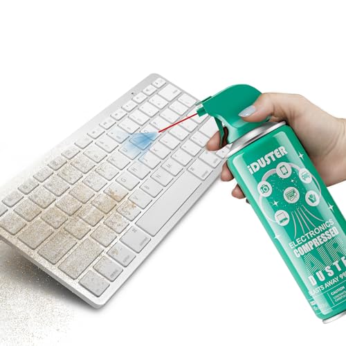 Compressed Canned Air Duster for Computer - iDuster Air Duster Compressed Air Can, 2PCS(10oz) - size: 10oz-2PCS