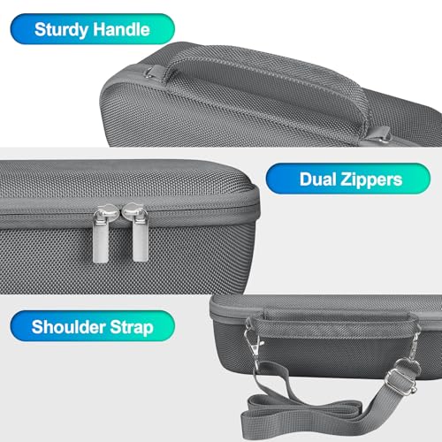 BOVKE Carrying Case Compatible with Beats Pill x Kim Kardashian - Wireless Bluetooth Speaker, Beats Pill Portable Speaker Holder Bag with Extra Mesh Pocket for Charging Cables, Gray+Gray - color: Gray+Gray
