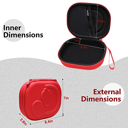 Case for JBL Tune 770NC/510BT/720BT/520BT/670NC/520C Headphones Red | Hard Carrying Travel Case for JBL Live 770NC/670NC/680NC/780NC Headphones - color: Red+Black