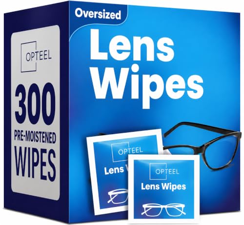 OPTEEL Screen Cleaner Wipes – Quick Dry, Streak-Free Screen Wipes for Electronics, Phones, Computers, Cameras, and All Lenses, Soft & Gentle, 300ct, Pre-Moistened & Individually Wrapped - size: 300 Count
