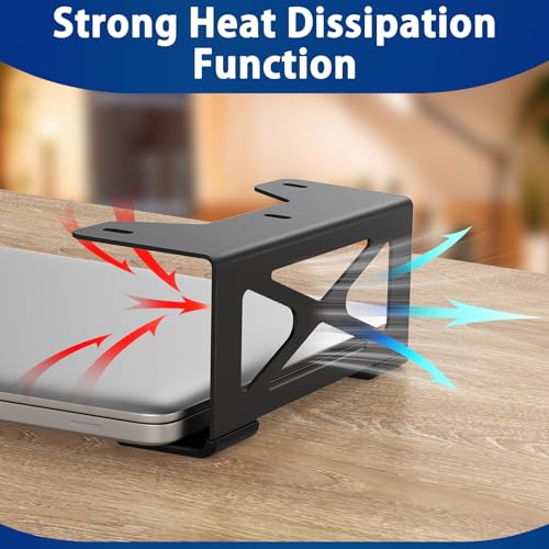 woiron Under Desk Laptop Mount, Metal Under Desk Shelf Holder